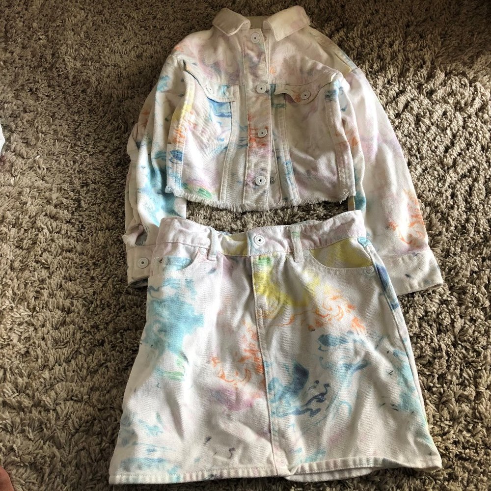 Art Class TieDye skirt set